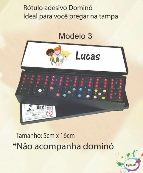 Adesivo para Dominó - Mundo Bita