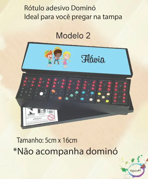 Adesivo para Dominó - Mundo Bita