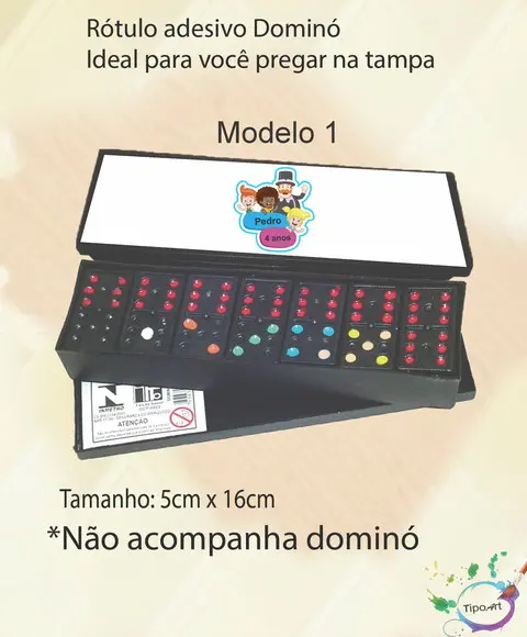 Adesivo para Dominó - Mundo Bita