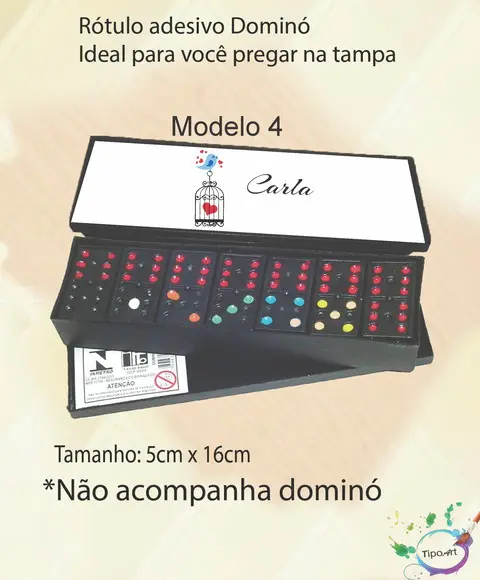 Adesivo para Dominó - Pássarinhos