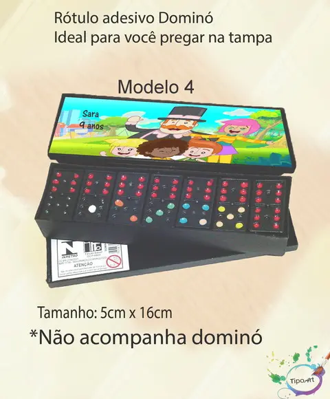Adesivo para Dominó - Mundo Bita