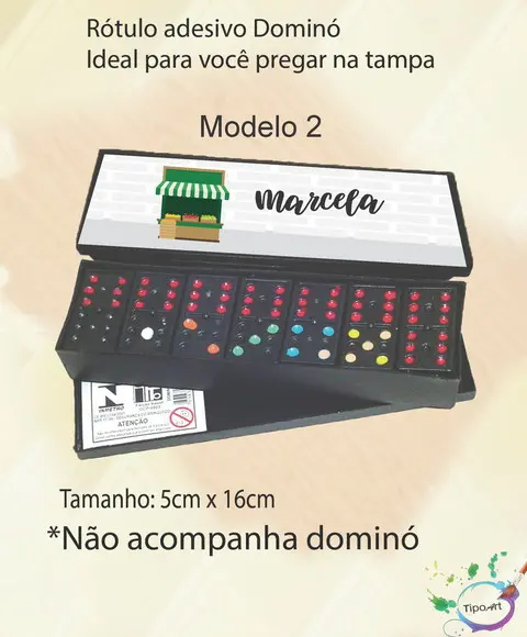 Adesivo para Dominó - Quitandinha