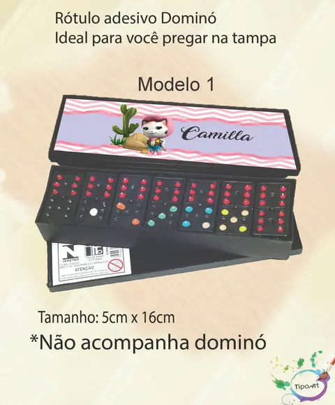 Adesivo para Dominó - Sheriff Calie do Oeste