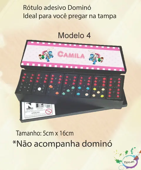Adesivo para Dominó - Sheriff Calie do Oeste