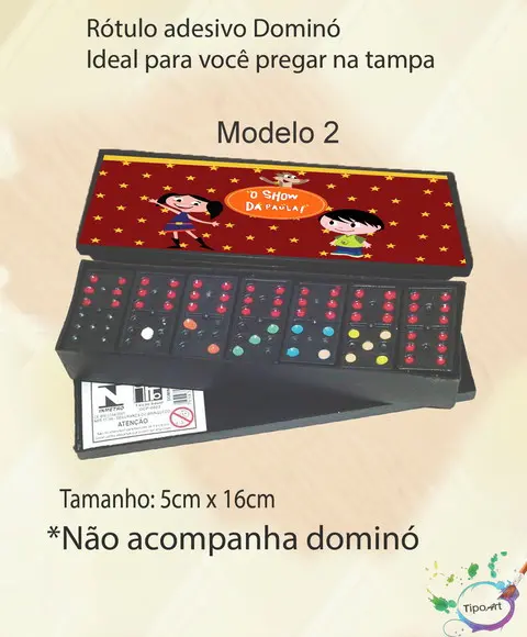 Adesivo para Dominó - Show da Luna