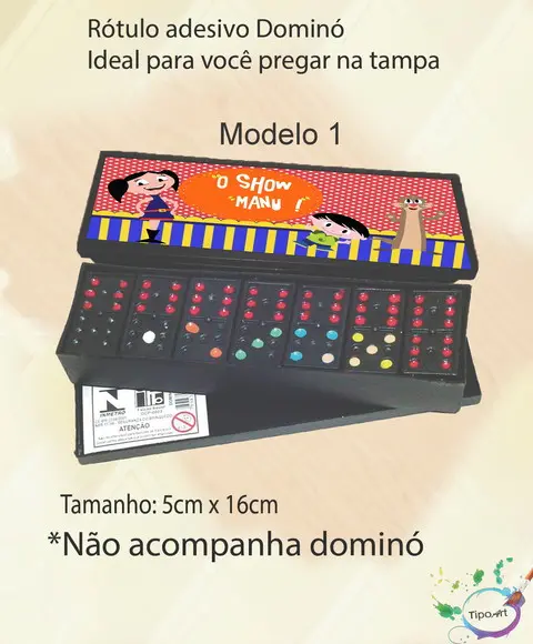 Adesivo para Dominó - Show da Luna