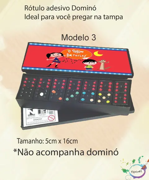 Adesivo para Dominó - Show da Luna