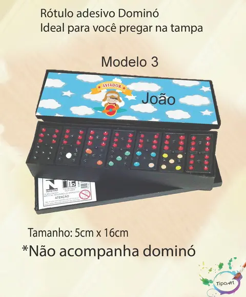 Adesivo para Dominó -aviador