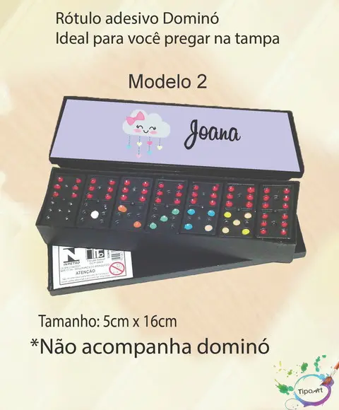 Adesivo para Dominó -chuva de Amor