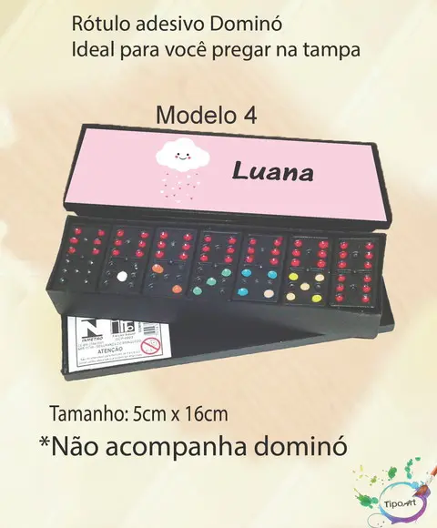 Adesivo para Dominó -chuva de Amor