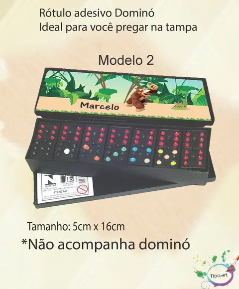 Adesivo para Dominó -donkey Kong