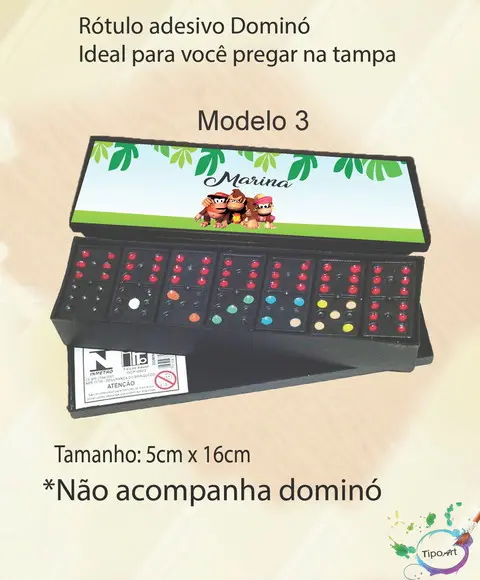 Adesivo para Dominó -donkey Kong