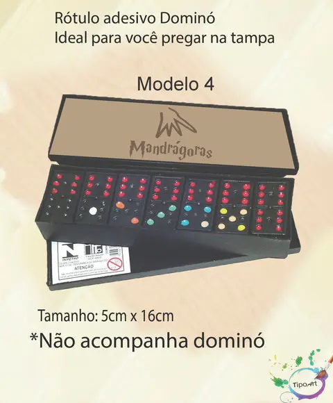 Adesivo para Dominó -harry Potter-modelo 2