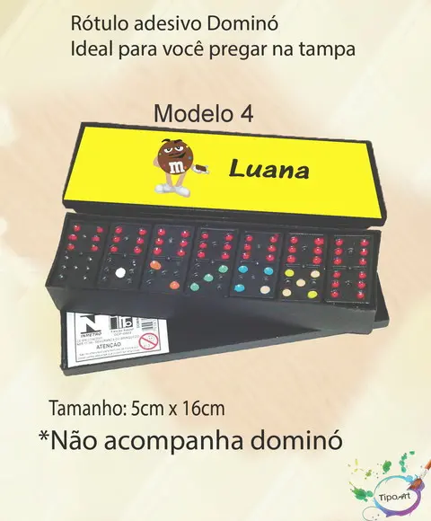Adesivo para Dominó -m&m