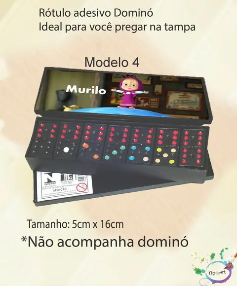 Adesivo para Dominó -masha