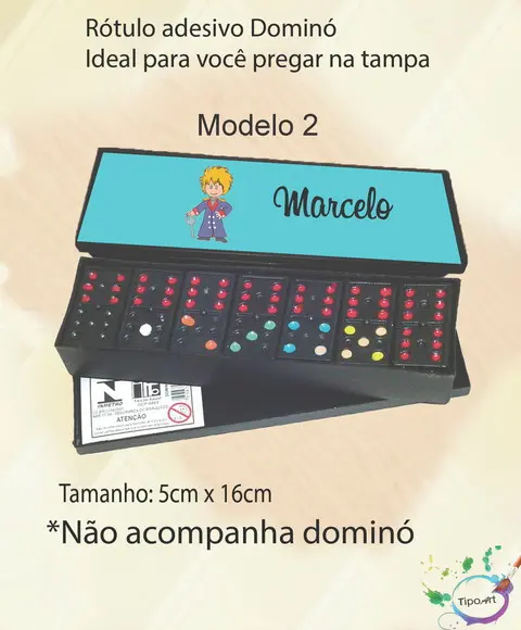 Adesivo para Dominó -pequeno Príncipe