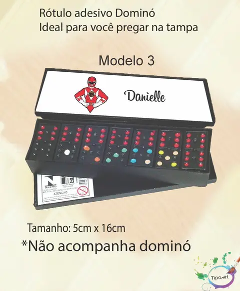 Adesivo para Dominó -pawer Ranger