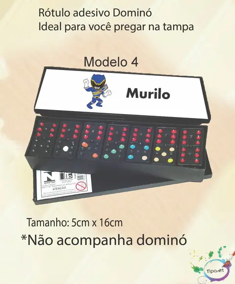 Adesivo para Dominó -pawer Ranger