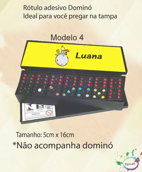Adesivo para Dominó -pequeno Príncipe