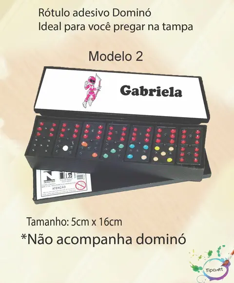 Adesivo para Dominó -pawer Ranger