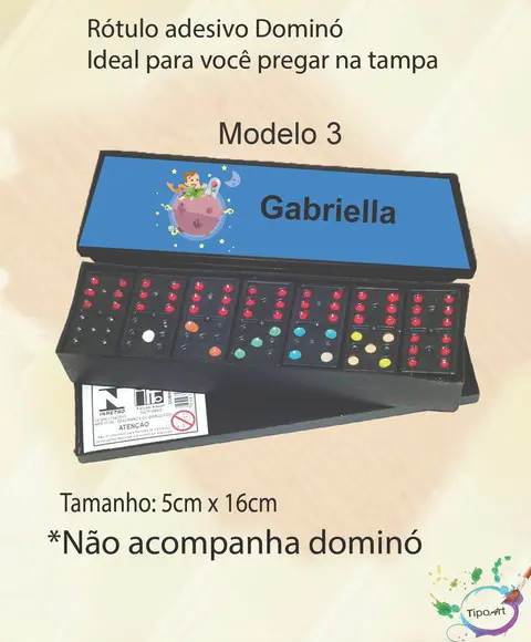 Adesivo para Dominó -pequeno Príncipe