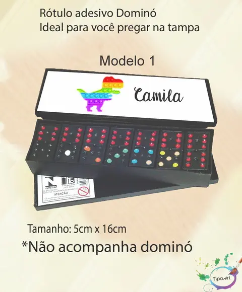 Adesivo para Dominó -pop Fidget