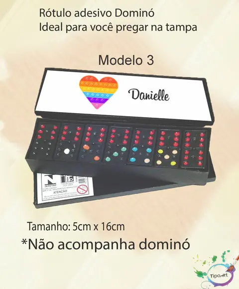Adesivo para Dominó -pop Fidget