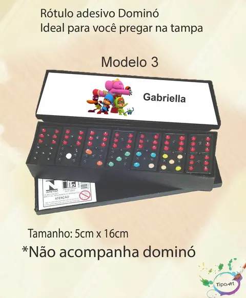 Adesivo para Dominó -pocoyo
