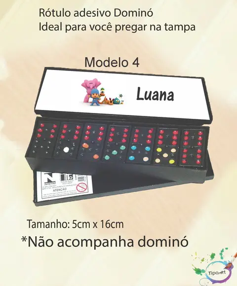 Adesivo para Dominó -pocoyo