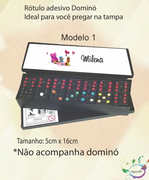 Adesivo para Dominó -pocoyo