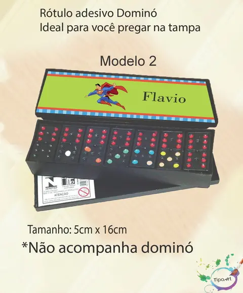 Adesivo para Dominó -super Homem