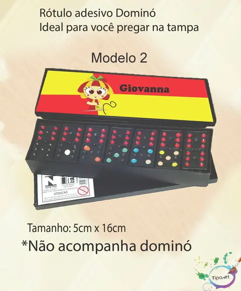 Adesivo para Dominó -sitio do Pica Pau Amarelo