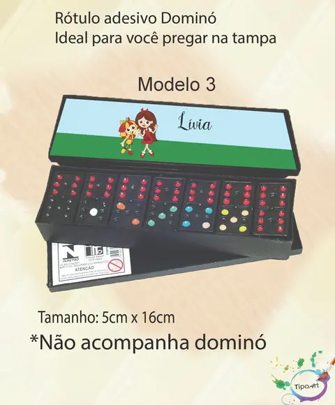 Adesivo para Dominó -sitio do Pica Pau Amarelo