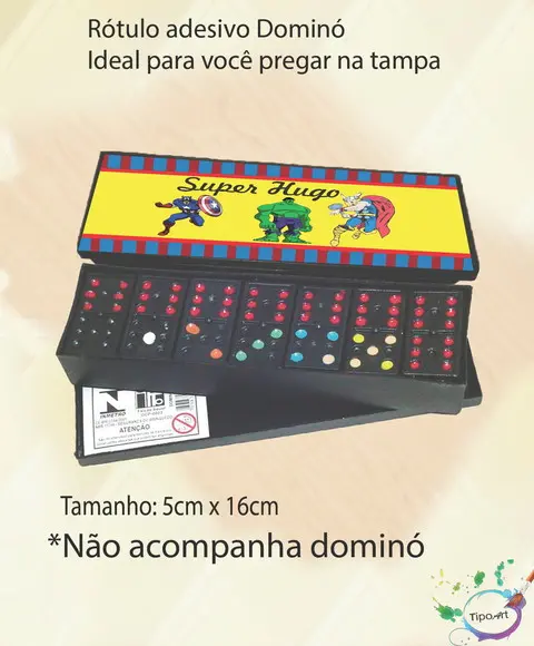 Adesivo para Dominó -vingadores