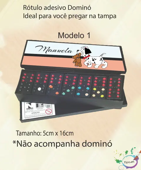 Adesivo para Dominó-101 Dalmatas
