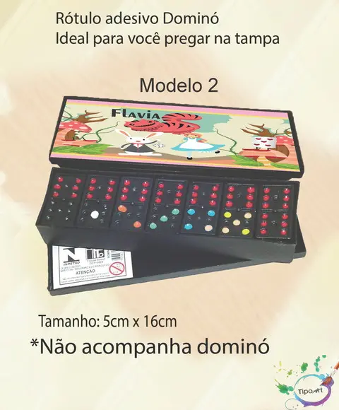 Adesivo para Dominó-alice