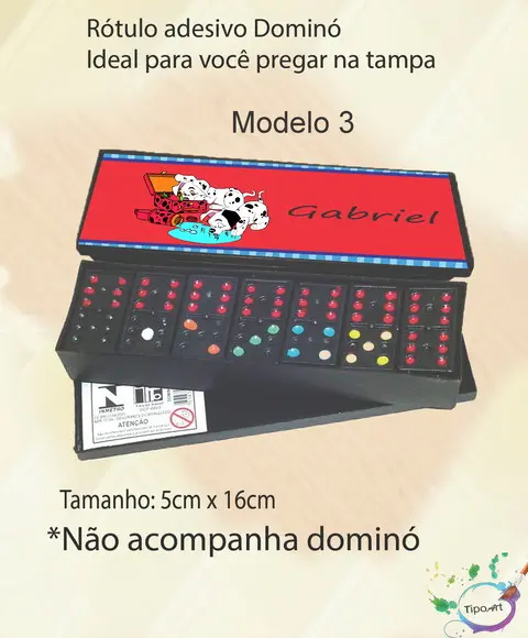 Adesivo para Dominó-101 Dalmatas