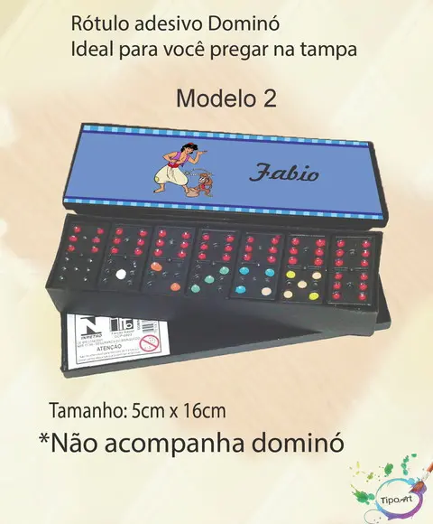 Adesivo para Dominó-aladim