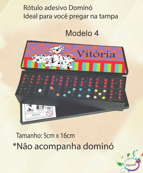 Adesivo para Dominó-101 Dalmatas