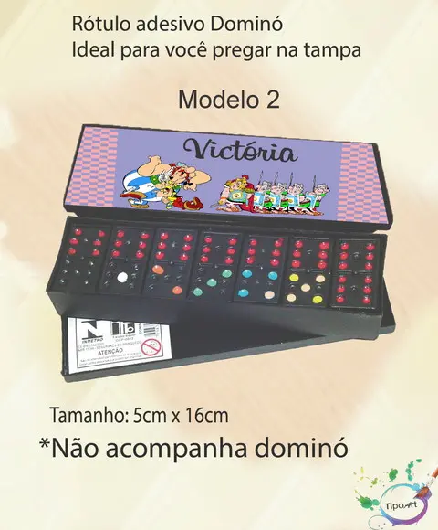 Adesivo para Dominó-asterix
