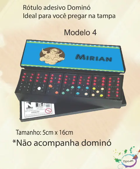 Adesivo para Dominó-batizado