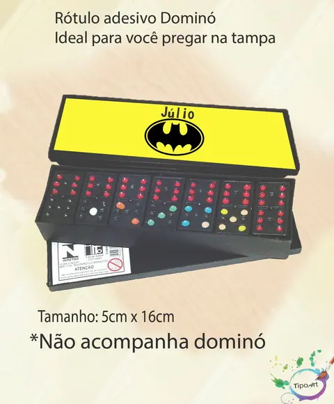 Adesivo para Dominó-batman