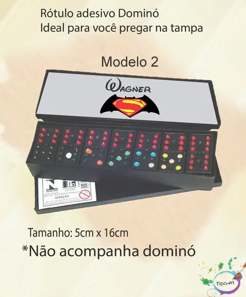 Adesivo para Dominó-batman