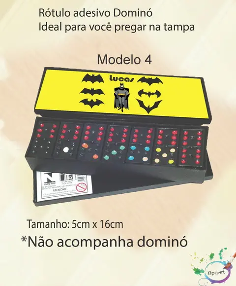 Adesivo para Dominó-batman