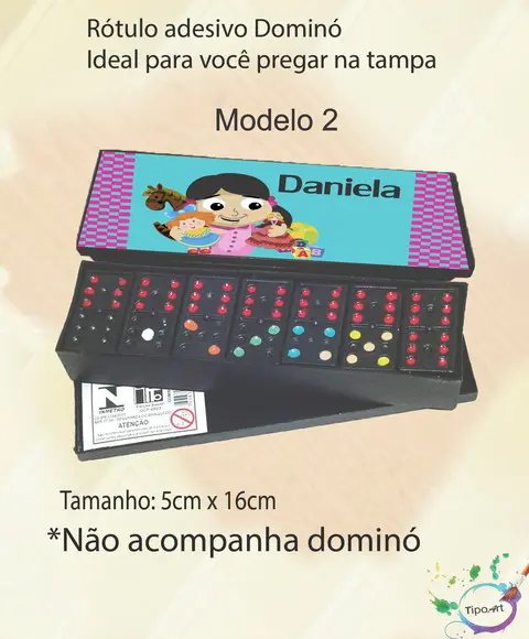 Adesivo para Dominó-boneca
