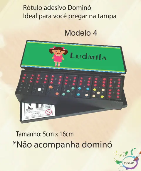Adesivo para Dominó-boneca