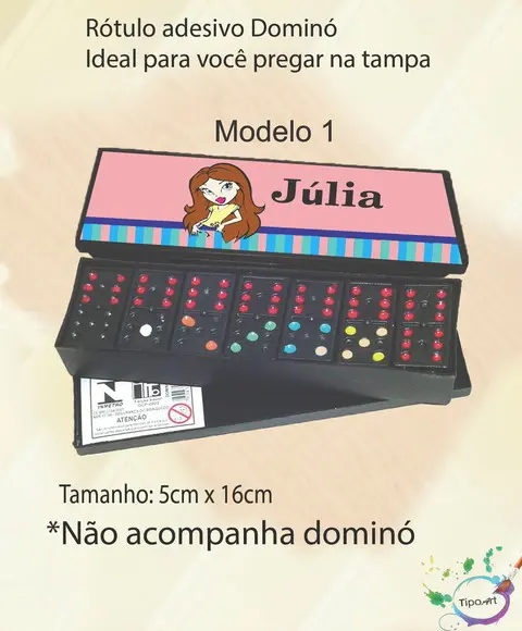 Adesivo para Dominó-bratz
