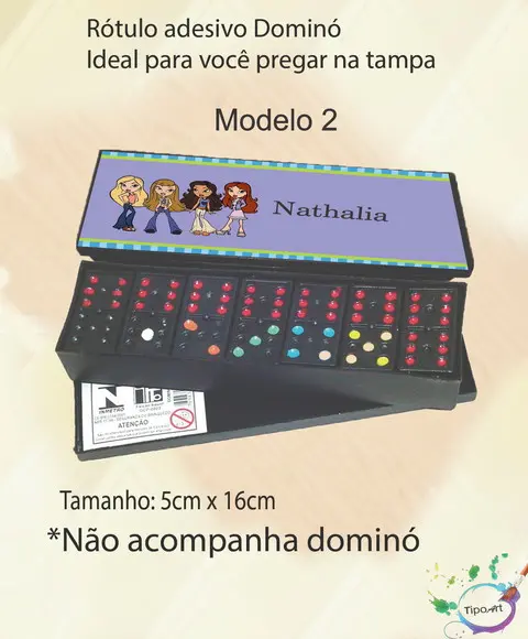 Adesivo para Dominó-bratz