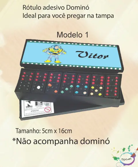 Adesivo para Dominó-buzz Lightyear