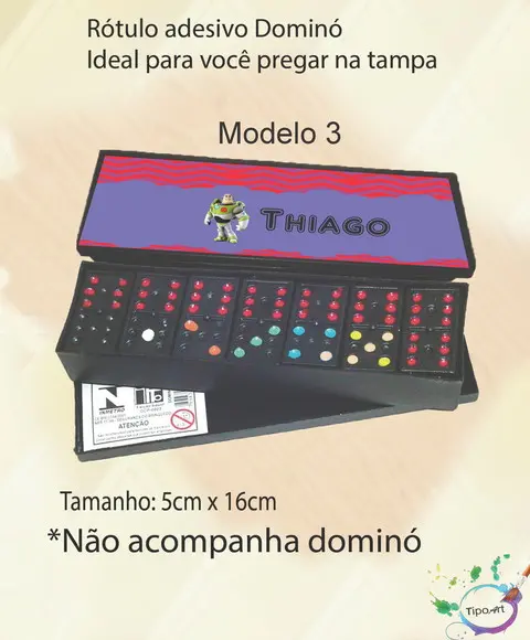 Adesivo para Dominó-buzz Lightyear